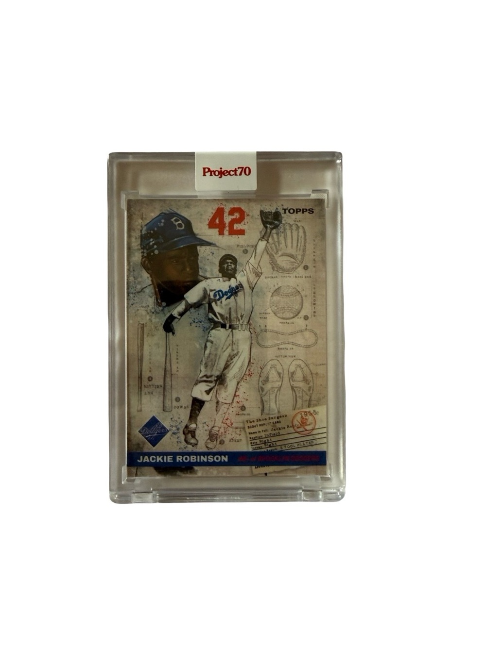 2021 TOPPS PROJEC70 #125 Jackie Robinson by The Shoe Surgeon Baseball Card